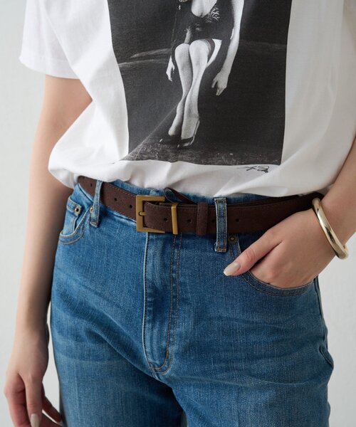 LOUNGEDRESS（ラウンジドレス）の「【GALENA/ガレナ】スウェードベルト（ベルト・レディース・ブラウン/キャメル・FREE）」の3枚目の写真