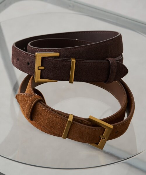 LOUNGEDRESS（ラウンジドレス）の「【GALENA/ガレナ】スウェードベルト（ベルト・レディース・ブラウン/キャメル・FREE）」の4枚目の写真