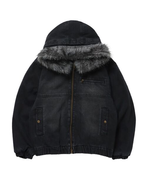 SEQUENZ（シークエンズ）】FUR DENIM HOODIE JKT / デニム ジャケット