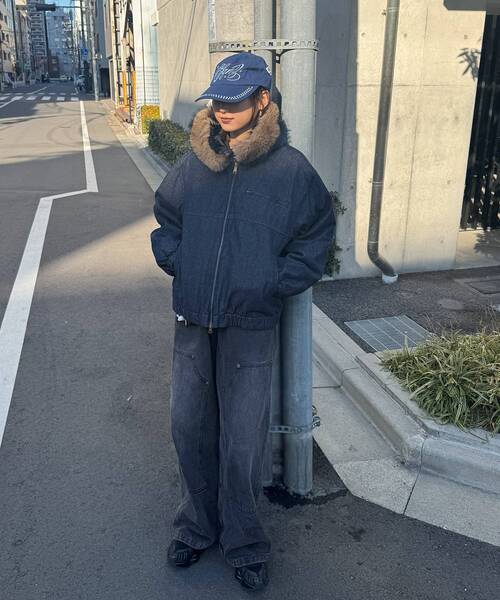 SEQUENZ（シークエンズ）】FUR DENIM HOODIE JKT / デニム ジャケット
