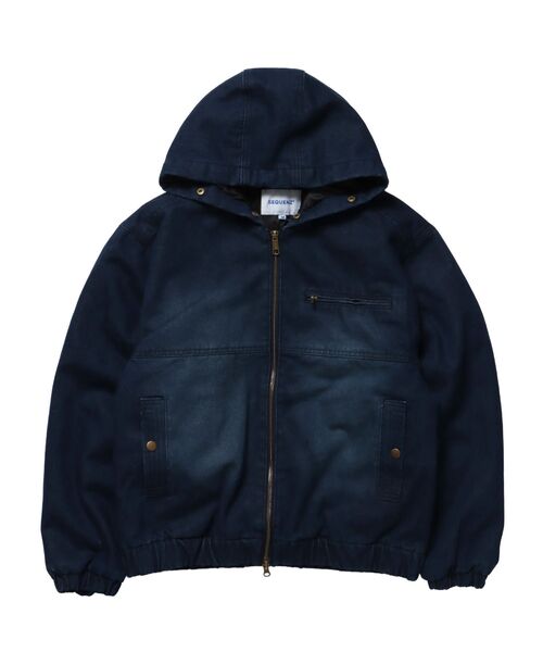 SEQUENZ（シークエンズ）】FUR DENIM HOODIE JKT / デニム ジャケット