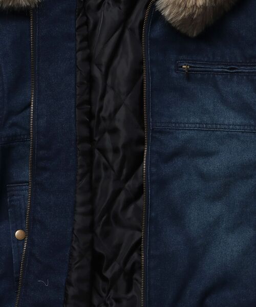 SEQUENZ（シークエンズ）】FUR DENIM HOODIE JKT / デニム ジャケット