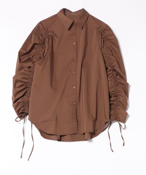 STYLEBLOCK(スタイルブロック)の「ブロード袖ドロストブラウス(シャツ/ブラウス・レディース・ブラウン・M)」の1枚目の写真