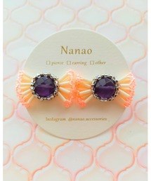 【七音】天然石のキャンディピアス(MA)