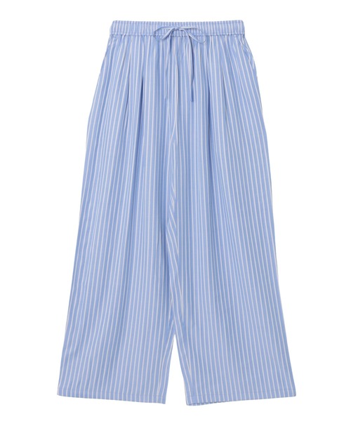 セール】レーヨンストライプイージーワイドパンツ（その他パンツ