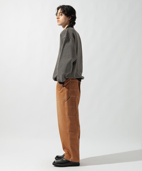 niko and...（ニコアンド）の「裏毛ボーダーポロ（ポロシャツ・メンズ・ブラック/ネイビー/ライトグリーン・MEDIUM/LARGE）」の21枚目の写真