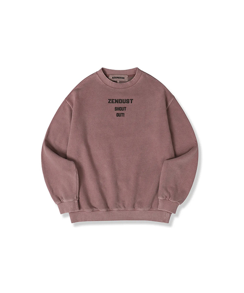 ZENDUST(ジェンダスト)の「Leca Sweat shirt - 6COL(スウェット・レディース・ブラックミックス/ライトカーキ/ブラック/ライトピンク/アッシュグレー/チェリーピンク・MEDIUM/LARGE/SMALL)」の5枚目の写真