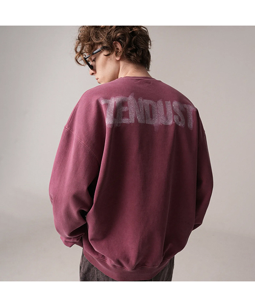 ZENDUST(ジェンダスト)の「Leca Sweat shirt - 6COL(スウェット・レディース・ブラックミックス/ライトカーキ/ブラック/ライトピンク/アッシュグレー/チェリーピンク・MEDIUM/LARGE/SMALL)」の6枚目の写真