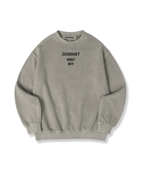 ZENDUST(ジェンダスト)の「Leca Sweat shirt - 6COL(スウェット・レディース・ブラックミックス/ライトカーキ/ブラック/ライトピンク/アッシュグレー/チェリーピンク・MEDIUM/LARGE/SMALL)」の12枚目の写真