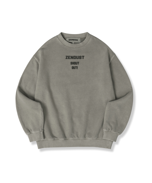 ZENDUST(ジェンダスト)の「Leca Sweat shirt - 6COL(スウェット・レディース・ブラックミックス/ライトカーキ/ブラック/ライトピンク/アッシュグレー/チェリーピンク・MEDIUM/LARGE/SMALL)」の13枚目の写真