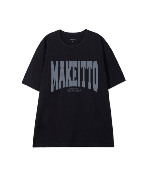 MAKEITTO（メイキット）の「[NAME LOGO] CREW NECK TEE_BLACK（Tシャツ/カットソー・メンズ・その他・MEDIUM/LARGE/X-LARGE/XX-LARGE）」の2枚目の写真