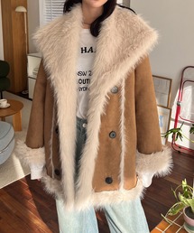 STYLEBLOCK（スタイルブロック）の「リバーシブルフェイクファーコート（ピーコート）」