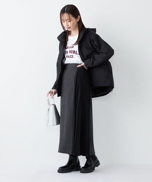 セール】SHIPS Colors:〈手洗い可能〉プリーツ コンビ スカート