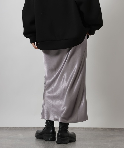LAKOLE（ラコレ）の「ヴィンテージサテンスカート / 637702（スカート・レディース・ブラック/ライトグリーン/グレー・MEDIUM/LARGE）」の7枚目の写真