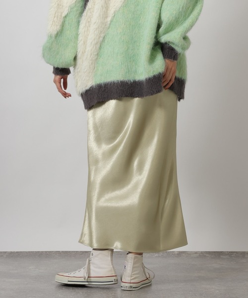 LAKOLE（ラコレ）の「ヴィンテージサテンスカート / 637702（スカート・レディース・ブラック/ライトグリーン/グレー・MEDIUM/LARGE）」の22枚目の写真