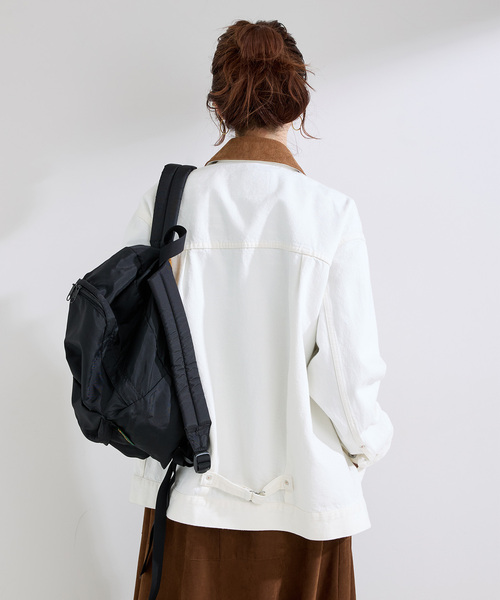 B.C STOCK（ベーセーストック）の「ウォッシャブル / DU JOUR / デュ ジュール 3x1 JEAN JACKET（デニムジャケット・レディース・ホワイト/サックスブルー・FREE）」の10枚目の写真