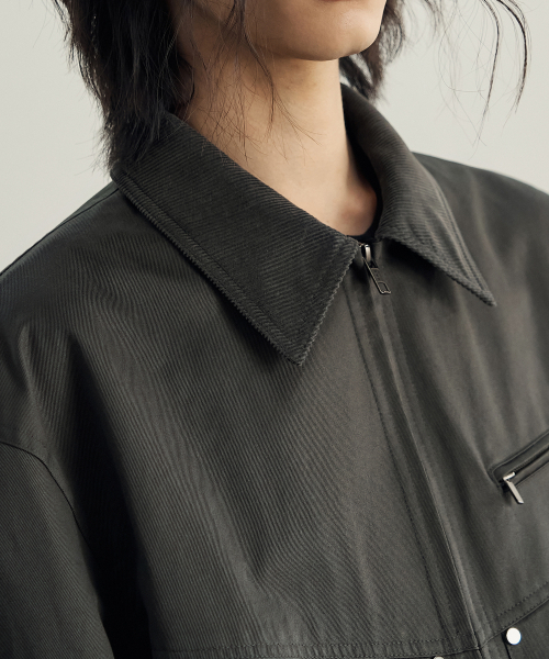 ROTEMBER（ローテンバー）の「ダイアグナルツイルワークジャケット [D.KHAKI]（その他アウター・メンズ・その他・MEDIUM）」の3枚目の写真