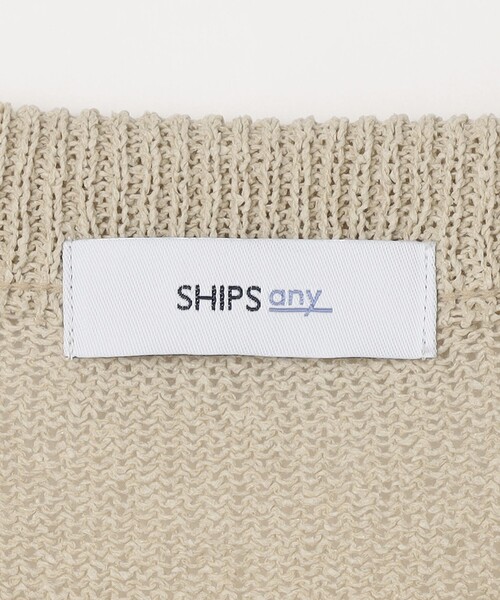 SHIPS any（シップス エニィ）の「SHIPS any: 〈手洗い可能〉JAPAN MADE ペーパーヤーン ハイゲージ クルーネック ニット◇（ニット/セーター・メンズ・ベージュ/ネイビー/チャコールグレー・MEDIUM/LARGE/X-LARGE）」の22枚目の写真