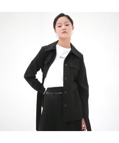 ACUD(アクド)の「Pocket Single Jacket _Black(テーラードジャケット・レディース・ブラック・M/S)」の1枚目の写真