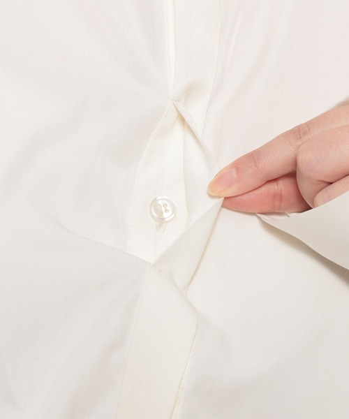 mysty woman（ミスティウーマン）の「裾レース切り替えシャツ　643874（シャツ/ブラウス・レディース・オフホワイト/ブラック・FREE）」の17枚目の写真