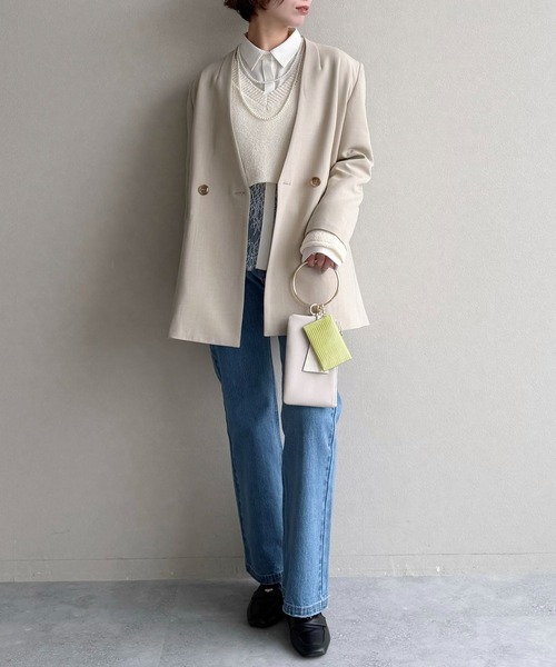 mysty woman（ミスティウーマン）の「裾レース切り替えシャツ　643874（シャツ/ブラウス・レディース・オフホワイト/ブラック・FREE）」の22枚目の写真