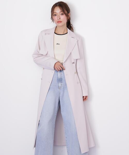 JILL by JILL STUART(ジルバイジルスチュアート)の「プリンセスライントレンチコート(トレンチコート・レディース・ピンク/ホワイト/ベージュ/グレー・SMALL/MEDIUM)」の11枚目の写真