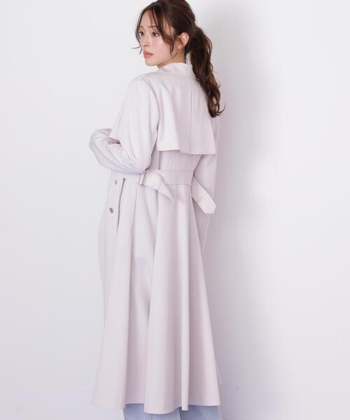 JILL by JILL STUART(ジルバイジルスチュアート)の「プリンセスライントレンチコート(トレンチコート・レディース・ピンク/ホワイト/ベージュ/グレー・SMALL/MEDIUM)」の9枚目の写真