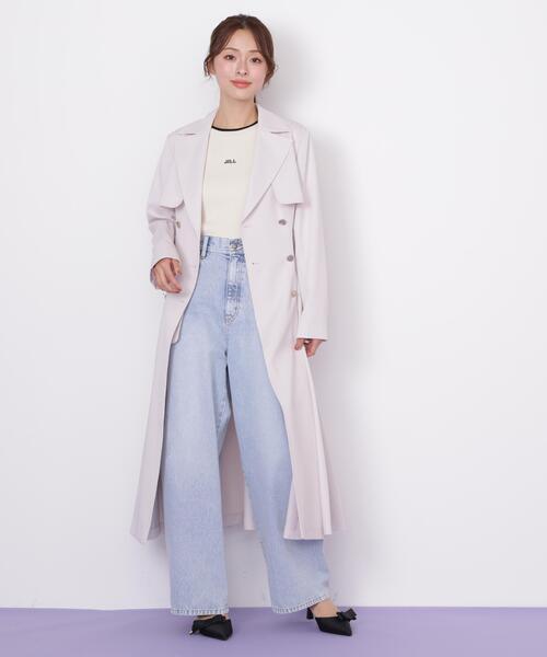 JILL by JILL STUART(ジルバイジルスチュアート)の「プリンセスライントレンチコート(トレンチコート・レディース・ピンク/ホワイト/ベージュ/グレー・SMALL/MEDIUM)」の8枚目の写真