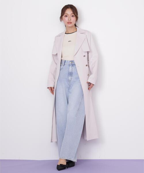 JILL by JILL STUART(ジルバイジルスチュアート)の「プリンセスライントレンチコート(トレンチコート・レディース・ピンク/ホワイト/ベージュ/グレー・SMALL/MEDIUM)」の7枚目の写真
