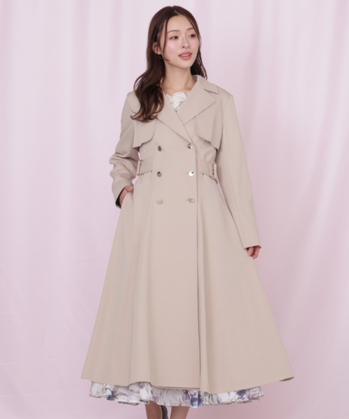 JILL by JILL STUART（ジルバイジルスチュアート）の「プリンセスライントレンチコート（トレンチコート・レディース・ピンク/ホワイト/ベージュ/グレー・SMALL/MEDIUM）」の3枚目の写真