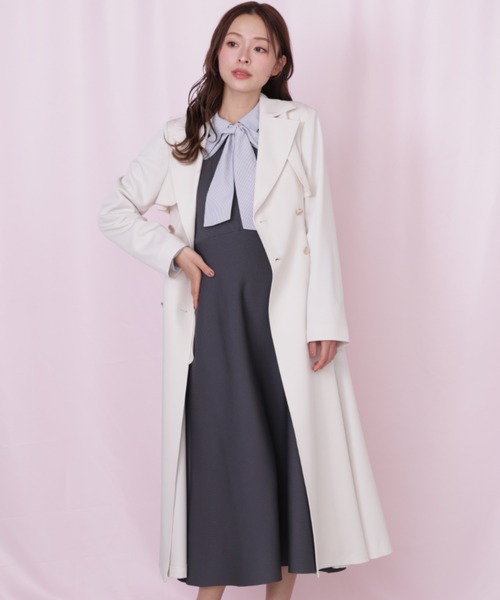 JILL by JILL STUART（ジルバイジルスチュアート）の「プリンセスライントレンチコート（トレンチコート・レディース・ピンク/ホワイト/ベージュ/グレー・SMALL/MEDIUM）」の2枚目の写真