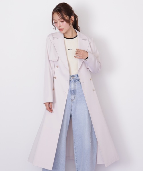 JILL by JILL STUART（ジルバイジルスチュアート）の「プリンセスライントレンチコート（トレンチコート・レディース・ピンク/ホワイト/ベージュ/グレー・SMALL/MEDIUM）」の22枚目の写真