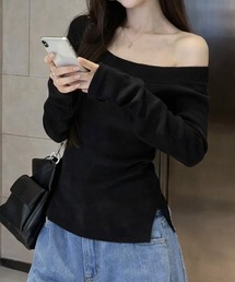 トップス オフショル ニット 長袖