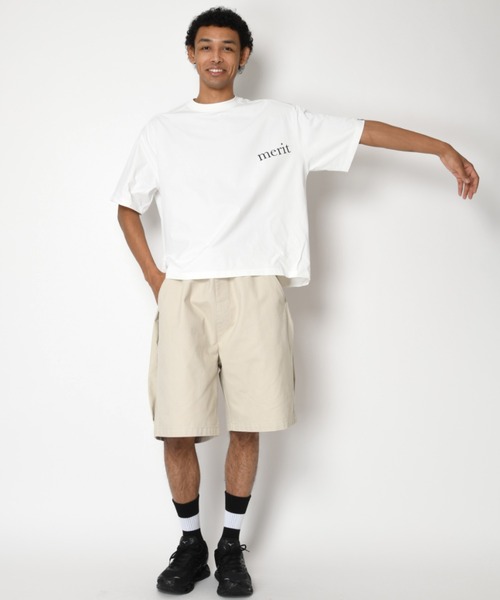 SUPERTHANKS（スーパーサンクス）の「【吸水速乾・接触冷感・抗菌防臭】バックプリントTシャツ[merit] Functional S/S T-shirt（Tシャツ/カットソー・メンズ・ベージュ/ブラック/ホワイト/チャコールグレー・L/M/S）」の19枚目の写真