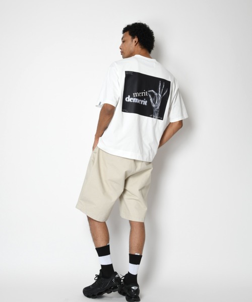 SUPERTHANKS（スーパーサンクス）の「【吸水速乾・接触冷感・抗菌防臭】バックプリントTシャツ[merit] Functional S/S T-shirt（Tシャツ/カットソー・メンズ・ベージュ/ブラック/ホワイト/チャコールグレー・L/M/S）」の22枚目の写真
