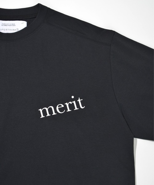 SUPERTHANKS（スーパーサンクス）の「【吸水速乾・接触冷感・抗菌防臭】バックプリントTシャツ[merit] Functional S/S T-shirt（Tシャツ/カットソー・メンズ・ベージュ/ブラック/ホワイト/チャコールグレー・L/M/S）」の10枚目の写真