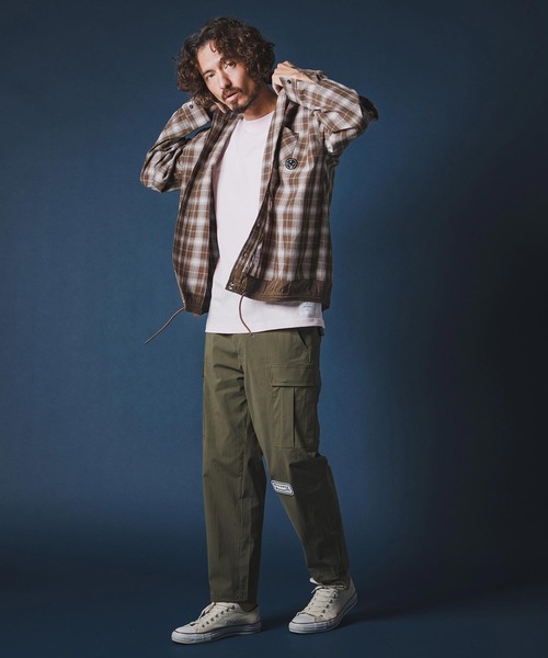 seventy seven(セブンティセブン)の「ms6371-long sleeve draw coad check shirt チェックシャツ(7726S030)(シャツ/ブラウス・メンズ・ブラウン/ホワイト/ブラック・XL/L/M/S)」の13枚目の写真