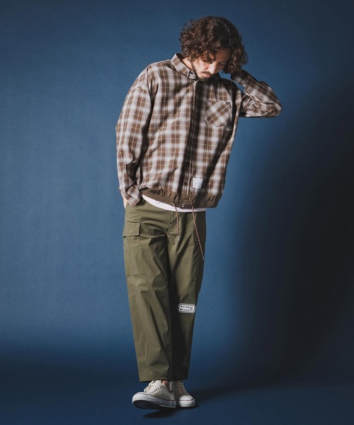 seventy seven(セブンティセブン)の「ms6371-long sleeve draw coad check shirt チェックシャツ(7726S030)(シャツ/ブラウス・メンズ・ブラウン/ホワイト/ブラック・XL/L/M/S)」の14枚目の写真