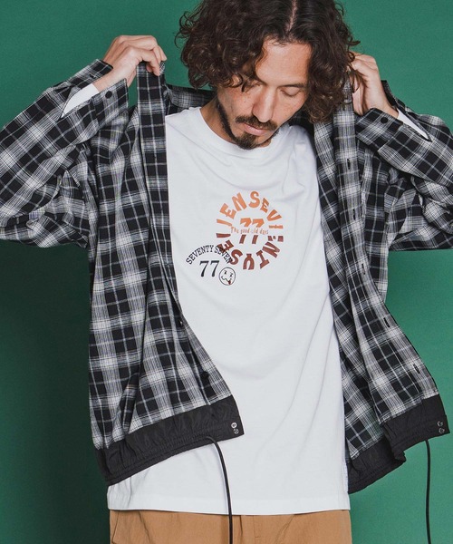 seventy seven(セブンティセブン)の「ms6371-long sleeve draw coad check shirt チェックシャツ(7726S030)(シャツ/ブラウス・メンズ・ブラウン/ホワイト/ブラック・XL/L/M/S)」の18枚目の写真