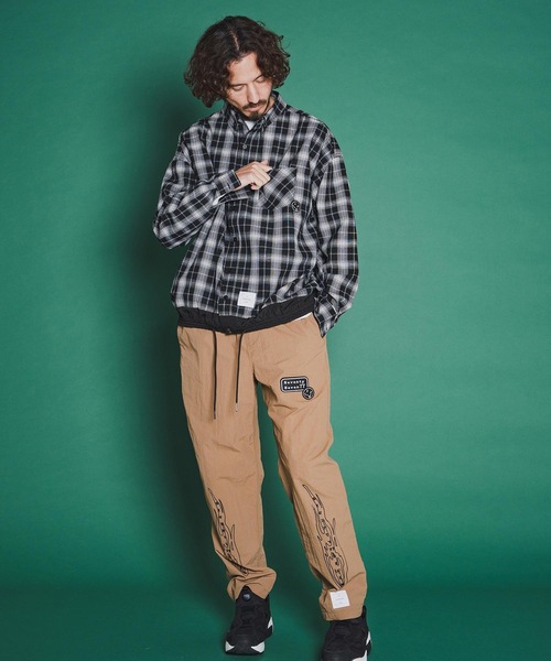 seventy seven(セブンティセブン)の「ms6371-long sleeve draw coad check shirt チェックシャツ(7726S030)(シャツ/ブラウス・メンズ・ブラウン/ホワイト/ブラック・XL/L/M/S)」の20枚目の写真