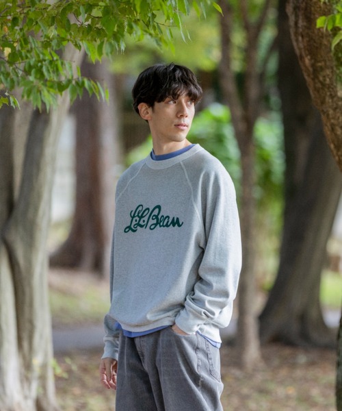 L.L.Bean(エルエルビーン)の「【JAPAN EDITION】ポーテージ・クルーネック・スウェットシャツ(スウェット・メンズ・アイボリー/ライトグレー・LARGE/MEDIUM/SMALL)」の20枚目の写真