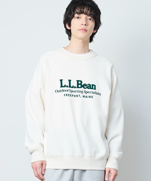 L.L.Bean(エルエルビーン)の「【JAPAN EDITION】ポーテージ・クルーネック・スウェットシャツ(スウェット・メンズ・アイボリー/ライトグレー・LARGE/MEDIUM/SMALL)」の8枚目の写真