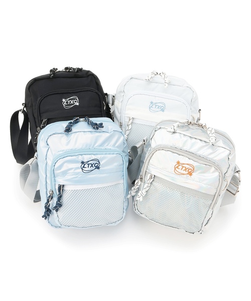 LOVETOXIC（ラブトキシック）の「【LTXC】【ラク軽】メッシュポケットミニショルダー（ショルダーバッグ・キッズ・ブラック/サックスブルー/シルバー/オフホワイト・F）」の8枚目の写真