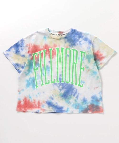 F.O.KIDS(エフオーキッズ)の「F.O.KIDS/エフオーキッズ B NEWJACK ビッグシルエットタイダイTシャツ 2026年 夏 夏服(Tシャツ/カットソー・キッズ・ブラウン/レインボー・120/140/160)」の1枚目の写真