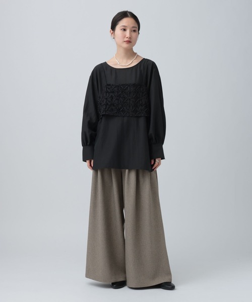 LEPSIM（レプシィム）の「メニータックワイドパンツ　638797（その他パンツ・レディース・ベージュ系その他/ブラック・FREE）」の12枚目の写真