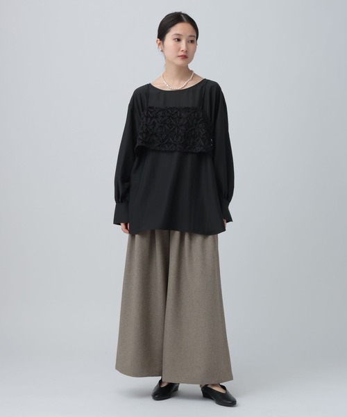 LEPSIM（レプシィム）の「メニータックワイドパンツ　638797（その他パンツ・レディース・ベージュ系その他/ブラック・FREE）」の13枚目の写真