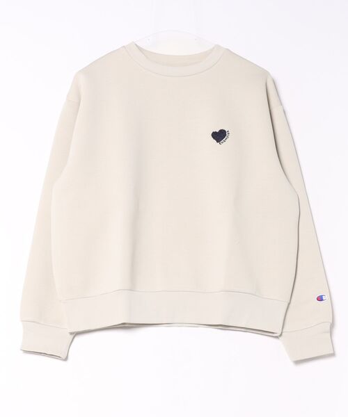 Champion(チャンピオン)の「CW-E004 CREW NECK SHIRT(スウェット・レディース・ベージュ/ネイビー/ブラウン・L/M)」の1枚目の写真