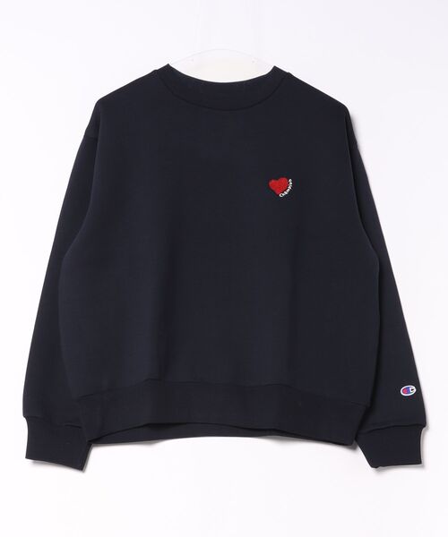 Champion(チャンピオン)の「CW-E004 CREW NECK SHIRT(スウェット・レディース・ベージュ/ネイビー/ブラウン・L/M)」の3枚目の写真