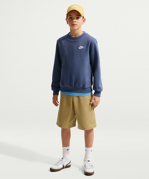 NIKE(ナイキ)の「ナイキ NIKE ナイキ YTH NSW クラブ LBR フリース L/S クルー(スウェット・キッズ・サンドグレー/ペールイエロー/ネイビー・130cm/140cm/150cm/160cm)」の15枚目の写真