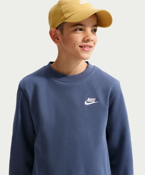 NIKE(ナイキ)の「ナイキ NIKE ナイキ YTH NSW クラブ LBR フリース L/S クルー(スウェット・キッズ・サンドグレー/ペールイエロー/ネイビー・130cm/140cm/150cm/160cm)」の12枚目の写真